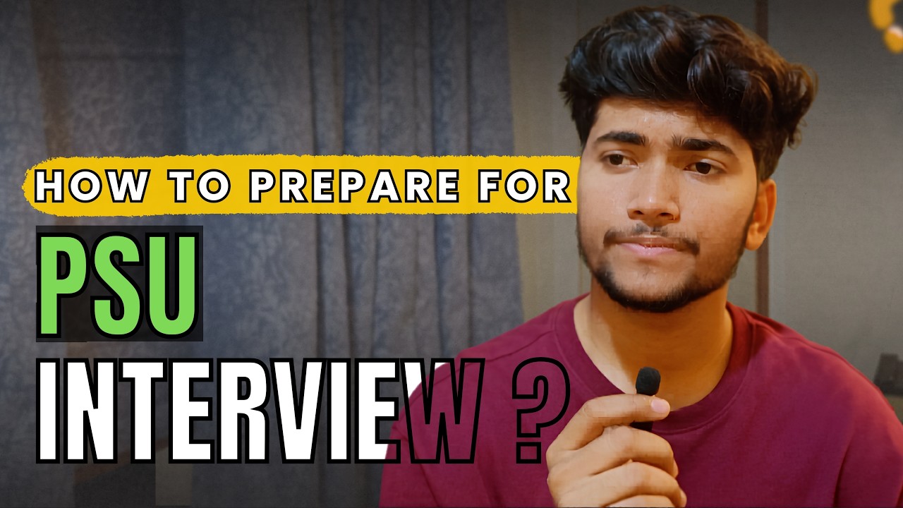 GATE Cleared? Now Crack the PSU Interview: My Step-by-Step Strategy | PSUs Interview Guidance