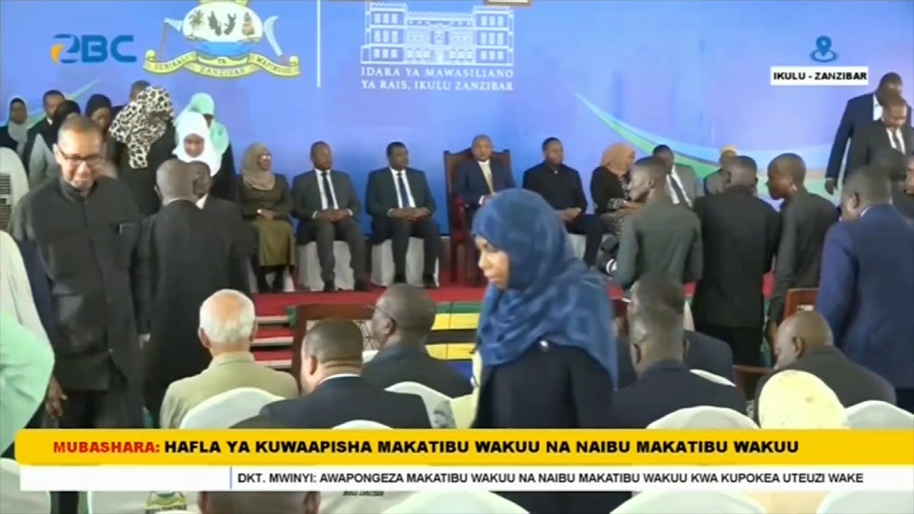 #LIVE: DR MWINYI AWAAPISHA MAKATIBU WAKUU ALIOWATEUWA