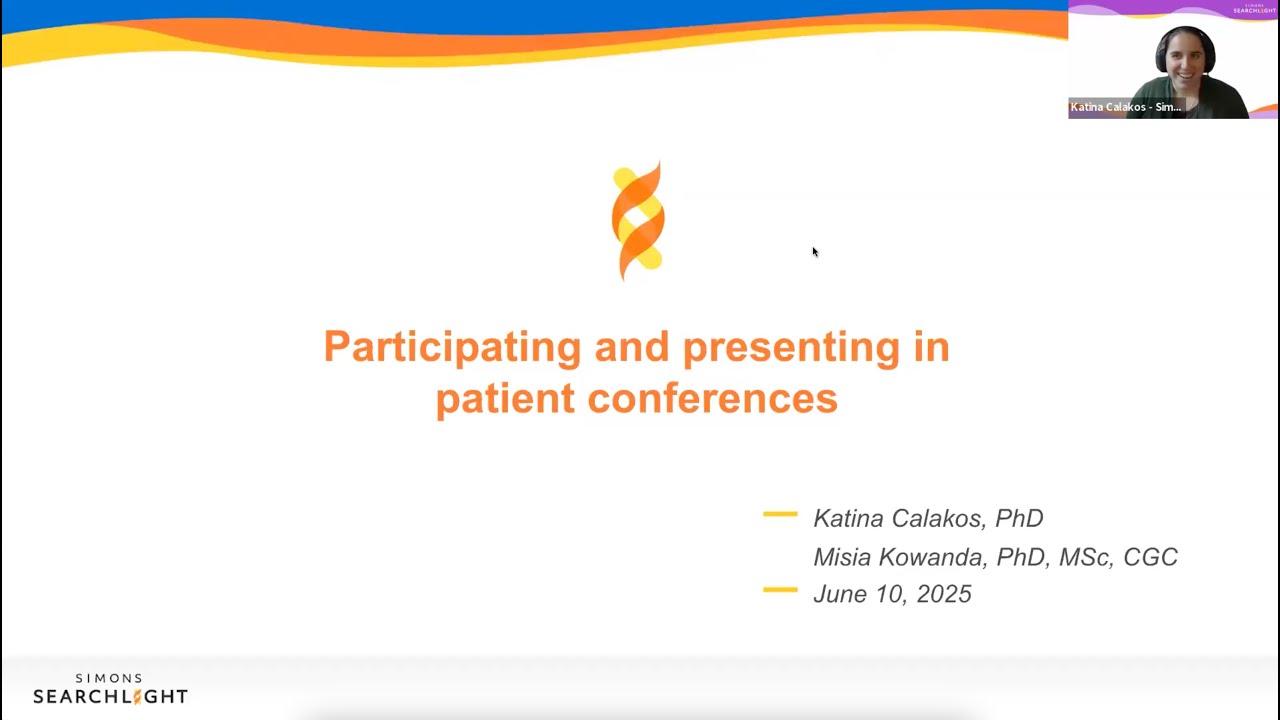 How to Engage Families at Research Conferences | SFARI & Simons Searchlight Webinar