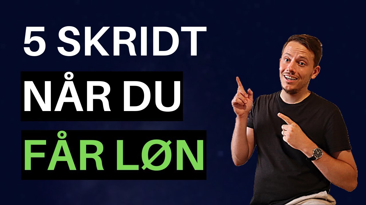 Økonomisk Uafhængig ved at Følge Disse 5 Trin (Sådan Sparer du Penge)