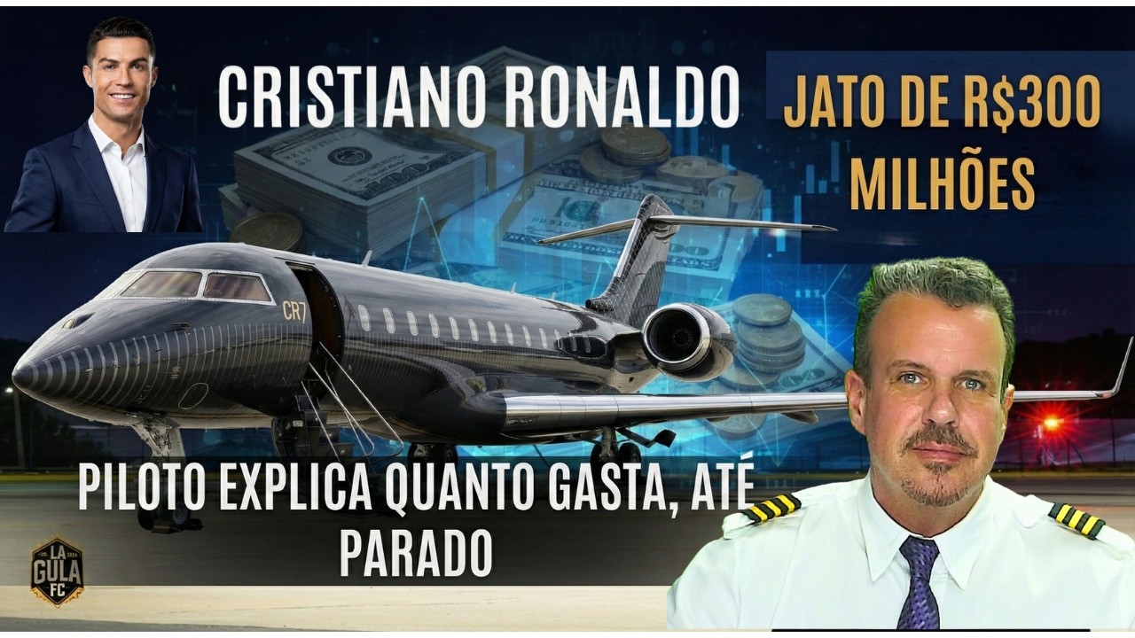 O Jato do CR7 Gasta Uma Fortuna ATÉ PARADO? Piloto Explica a Conta!