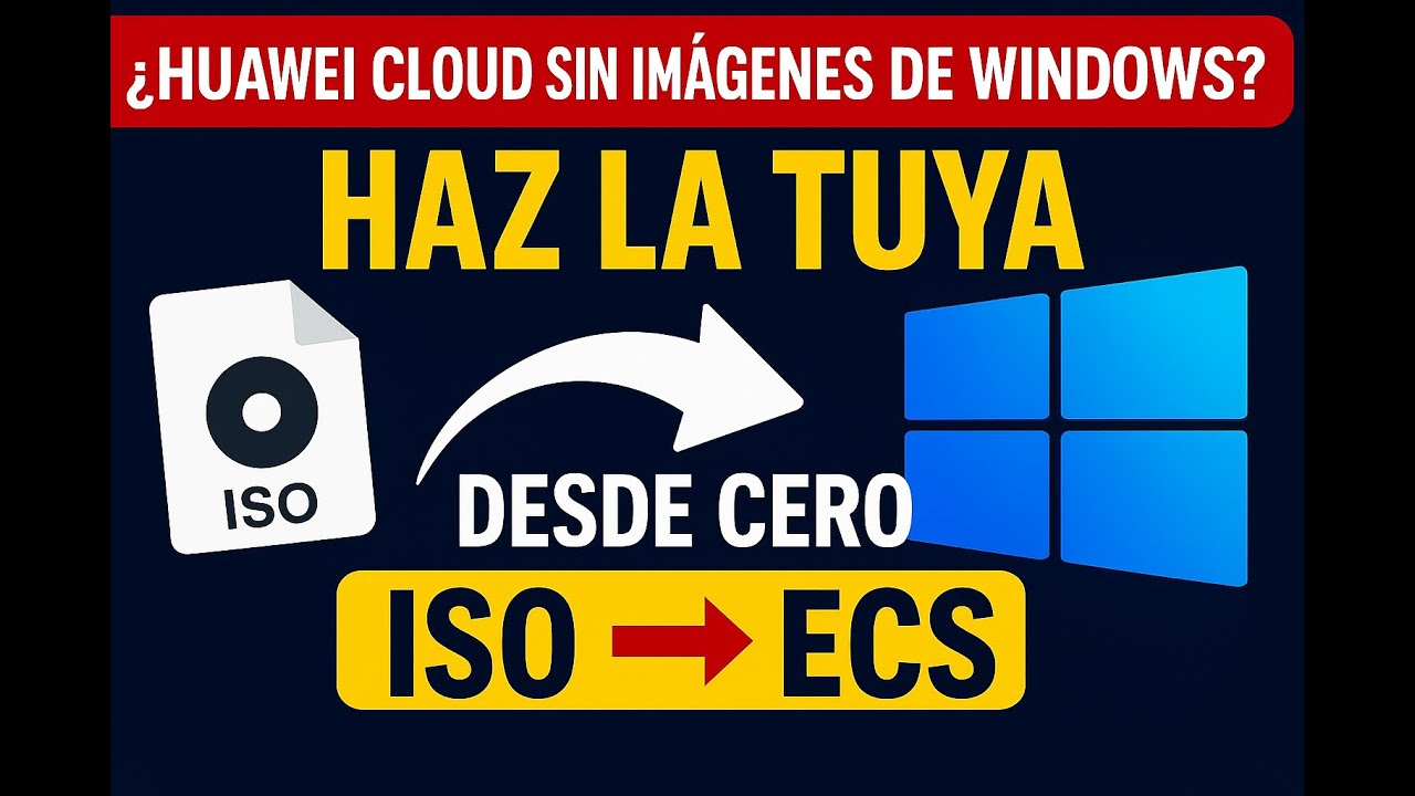 ¿Huawei Cloud sin imagenes de Windows? Cómo crear una Imagen Privada desde Cero (Guía Completa)