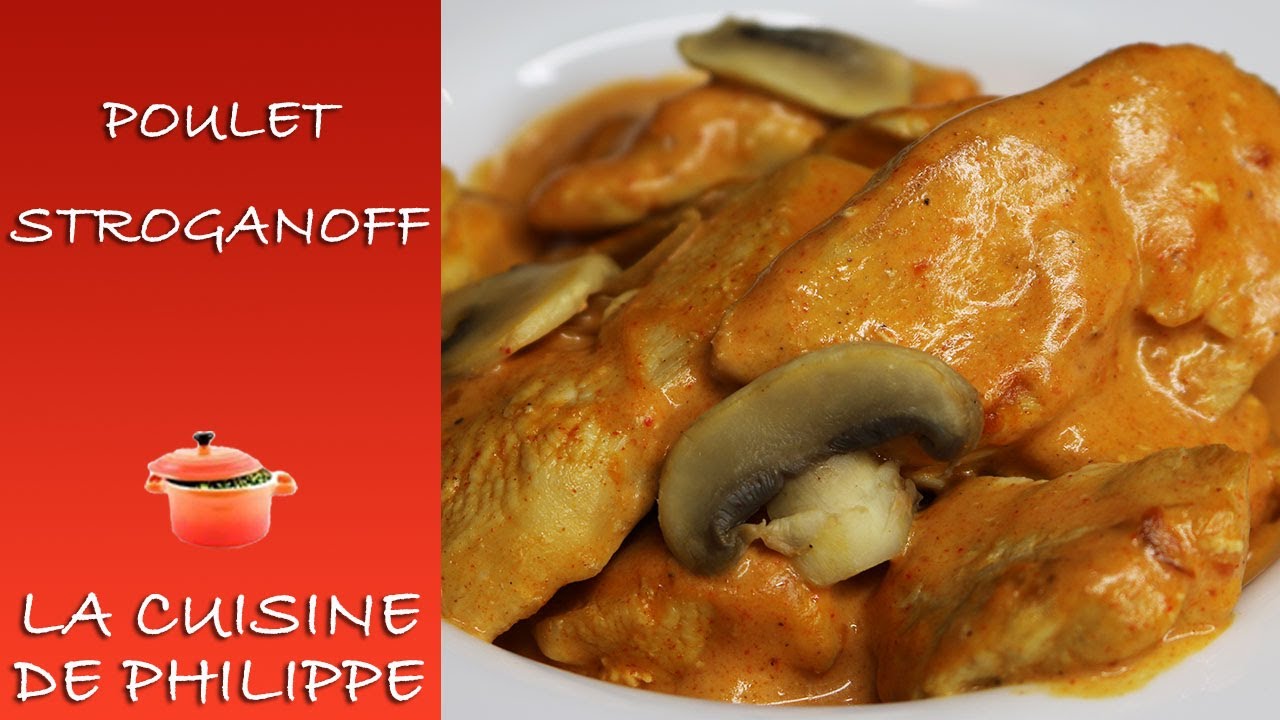 Poulet stroganoff