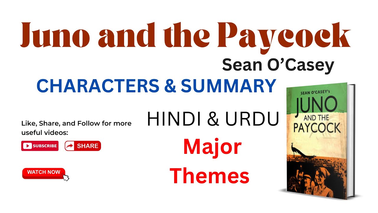Juno and the Paycock Summary by Sean O' casey Characters Summary Themes Urdu&Hindi #summary # Themes