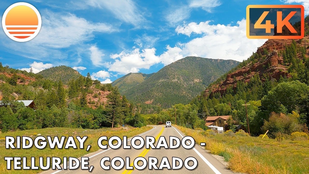Ridgway, Colorado to Telluride, Colorado!  Drive with me!