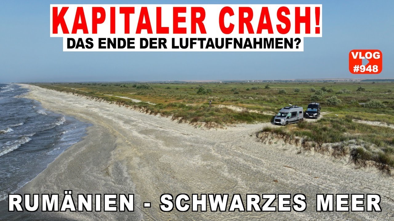 #948 Drohnencrash am Schwarzen Meer, Fischerdorf, Römer, Campingplatz, Rumänien
