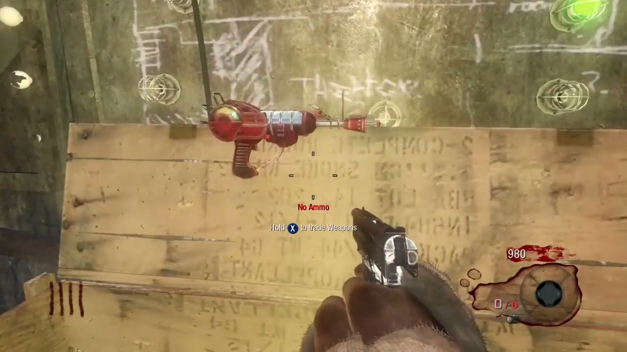 Getting the Ray Gun and the Thunder Gun one after the other.