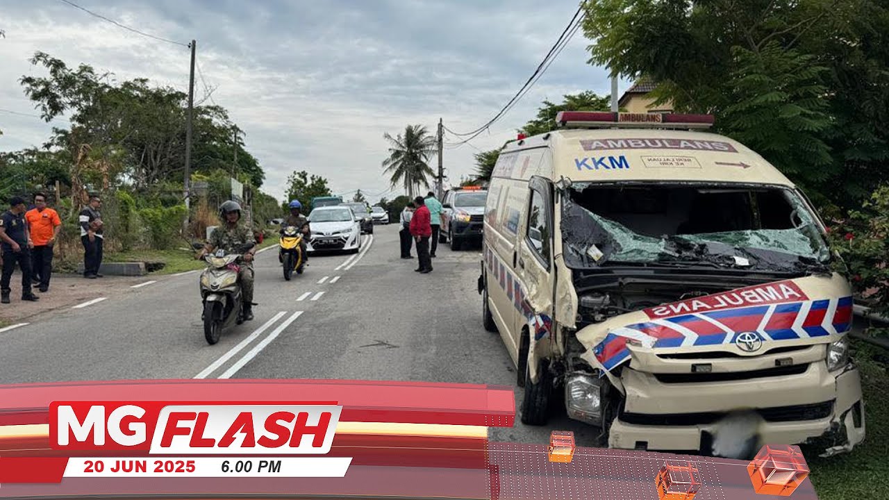 Ambulans KKM Terbalik Ketika Ambil Pesakit #MGFlash