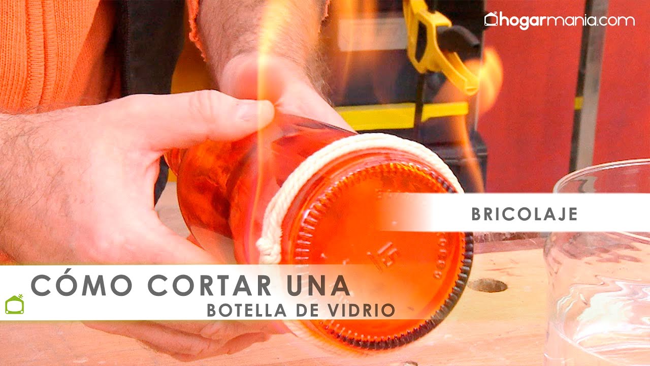 C&oacute;mo CORTAR una BOTELLA de VIDRIO 🍷 &iexcl;F&aacute;cil y sin m&aacute;quinas! 👩&zwj;🏭 Hogarmania