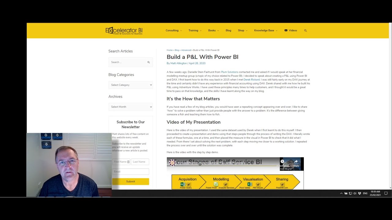 Adding % to P&L in Power BI