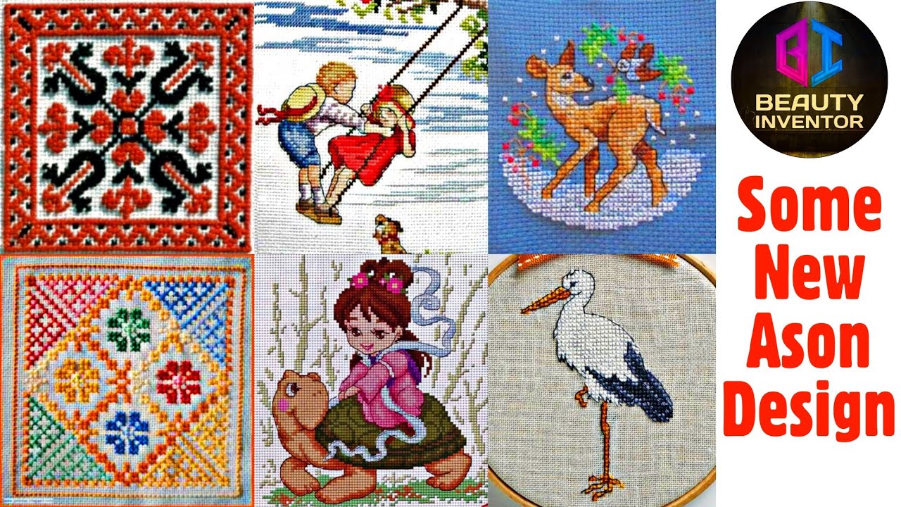 Cross Stitch Pattern  || Some New Colourful Cross Stitch Ason Designs