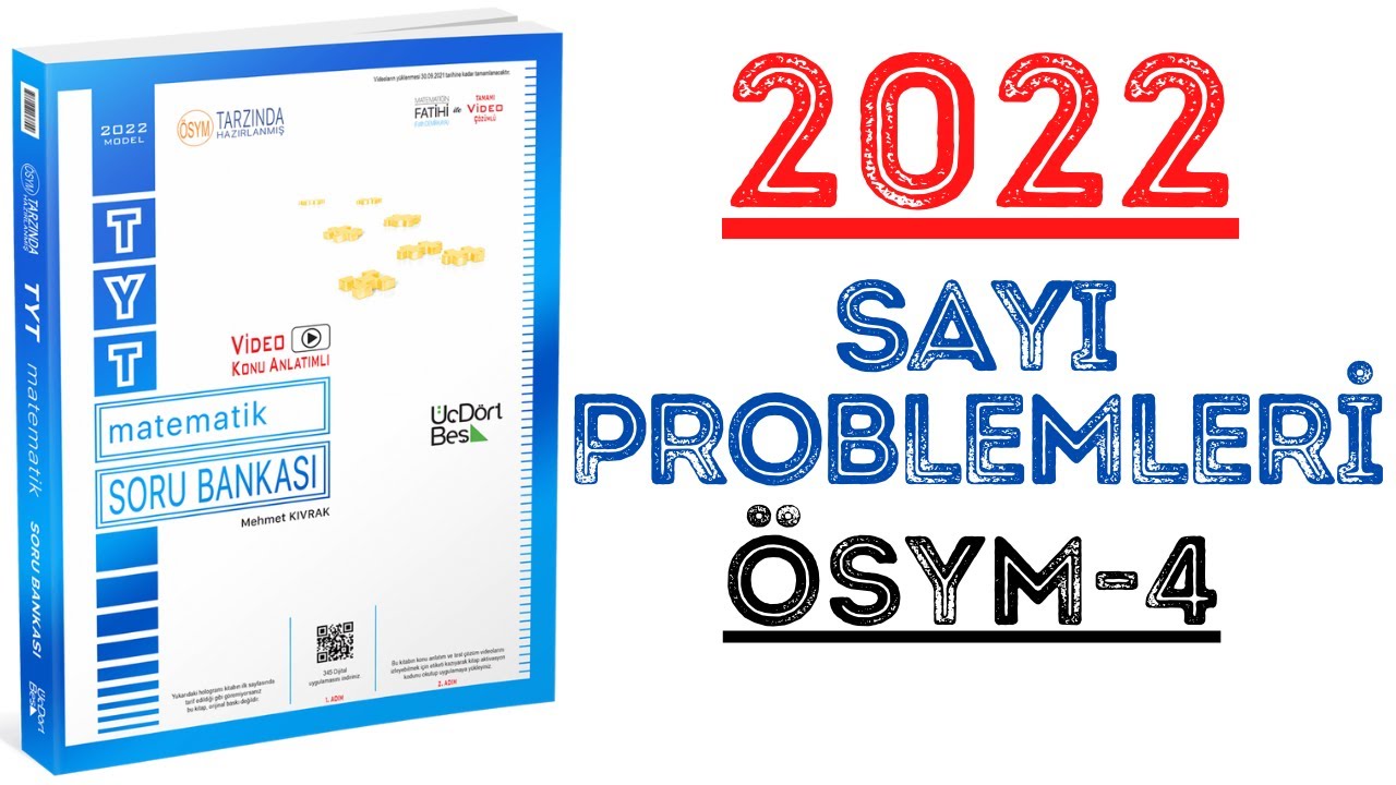 (2022)345 TYT MATEMATİK | SAYI PROBLEMLERİ ÖSYM-4 | #yks2022 #tyt2022 #2022tayfa #345