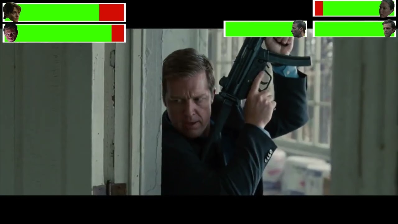 Bourne Legacy House Fight with healthbars
