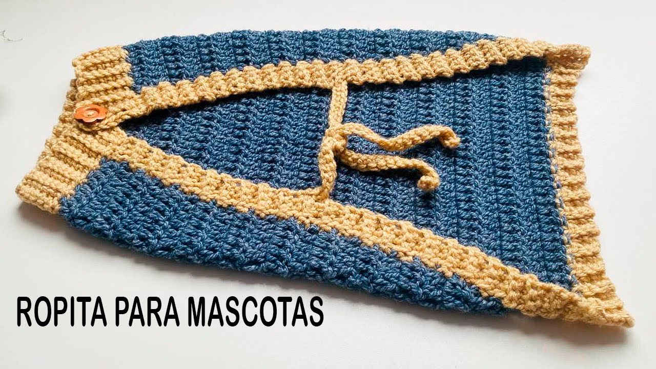 🌈ROPITA para MASCOTAS Tejida a Crochet | PERROS y GATOS a Crochet - Ganchillo | realza crochet