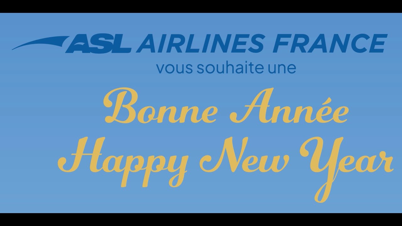 Carte de voeux ASL Airlines France 2026