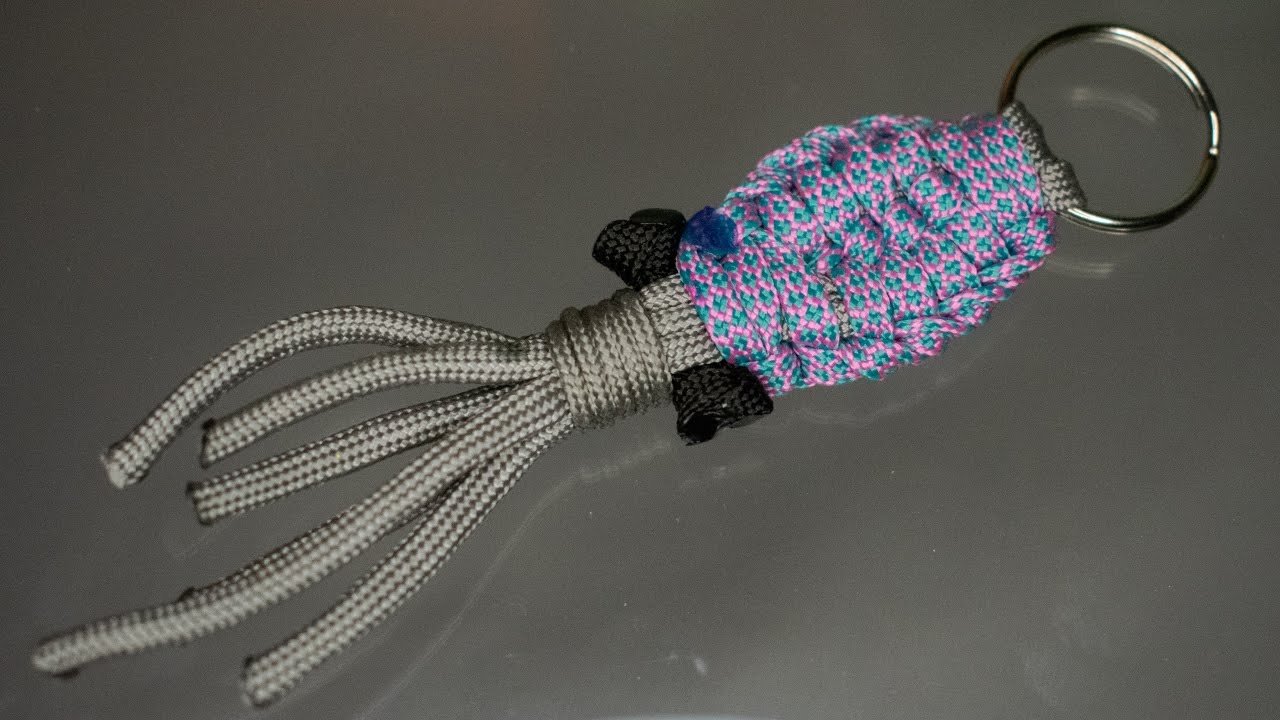 Reciclando paracord - Llavero paracord de pulpo 🐙 🐙