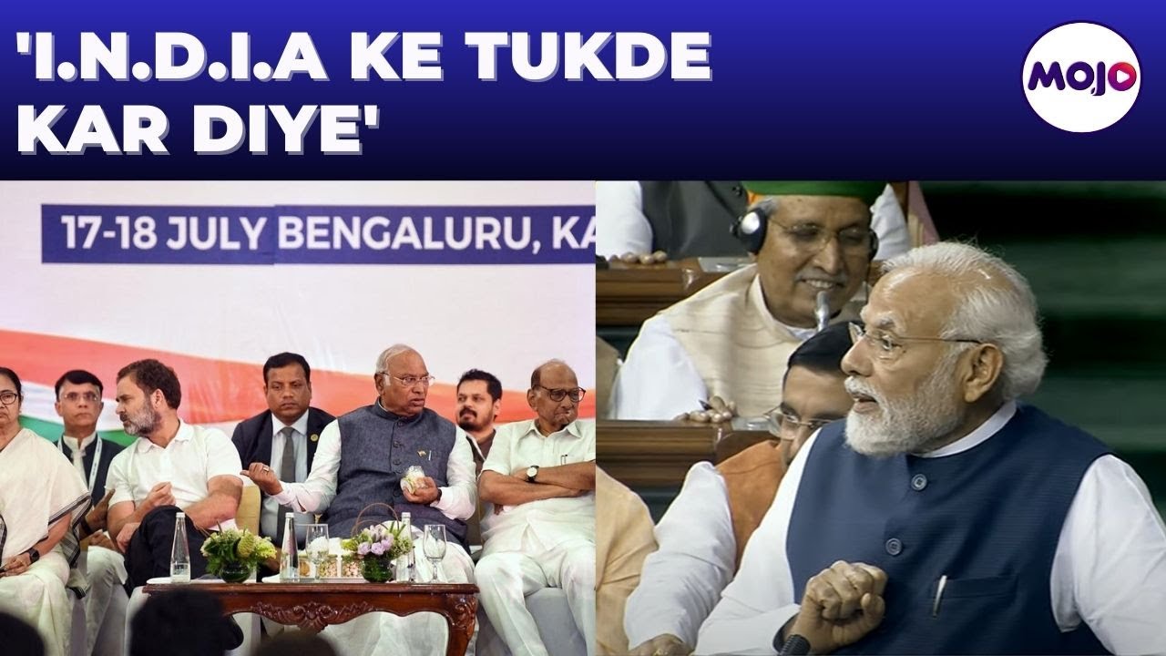 WATCH: PM Modi's Scathing Attack On I.N.D.I.A Alliance & Rahul Gandhi's Bharat Jodo Yatra