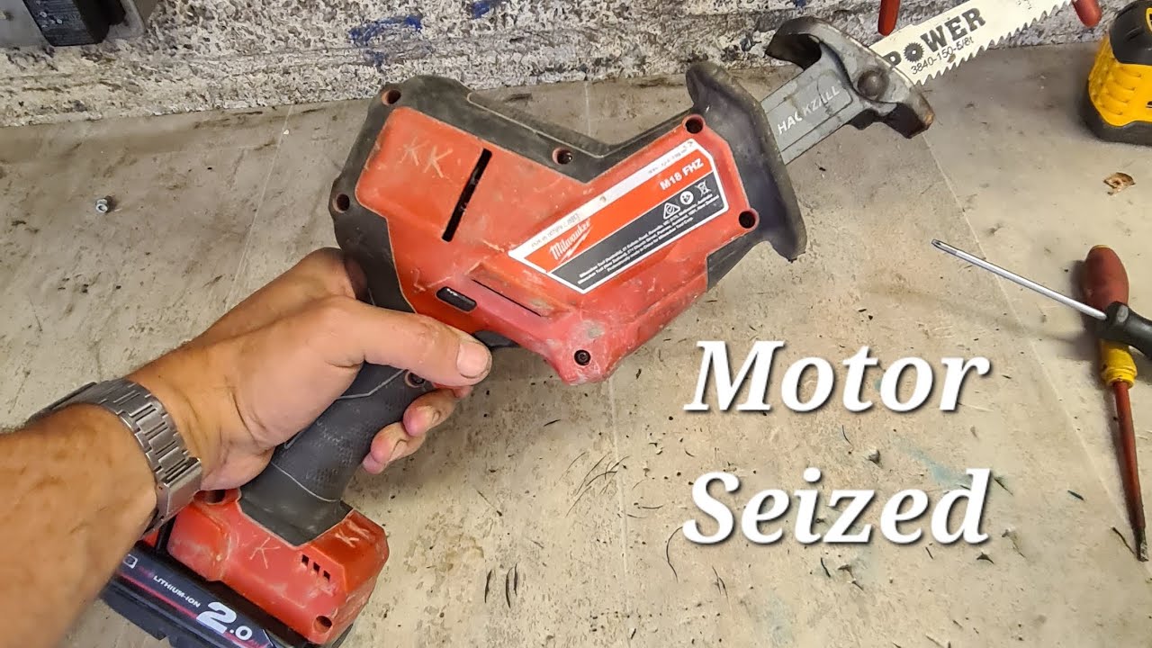 Repairing a Milwaukee M18 FHZ Recip Saw that is totally seized and won't run.