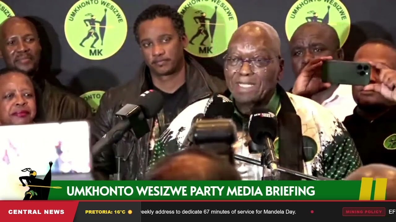 MK Party President Jacob Zuma closing remarks at the MK Party Press Briefing