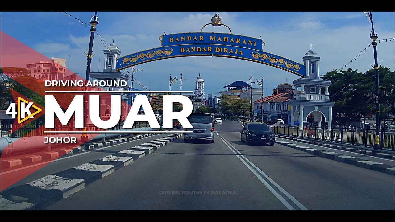[4K] Driving around MUAR (Johor)