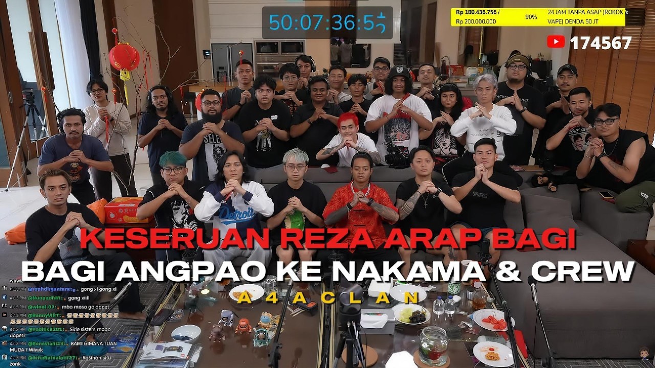 YB - MOMENT KESERUAN REZA ARAP BAGI ANGPAO PULUHAN JUTA KE NAKAMA & CREW, PANDA DAPAT JAKPOT❗❗ 😱😂