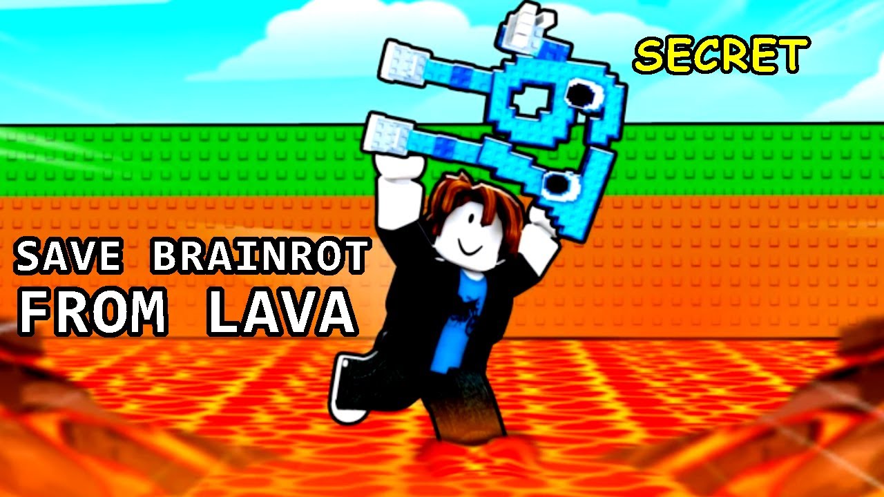Saving SECRET brainrot in Roblox Save Brainrot from Lava