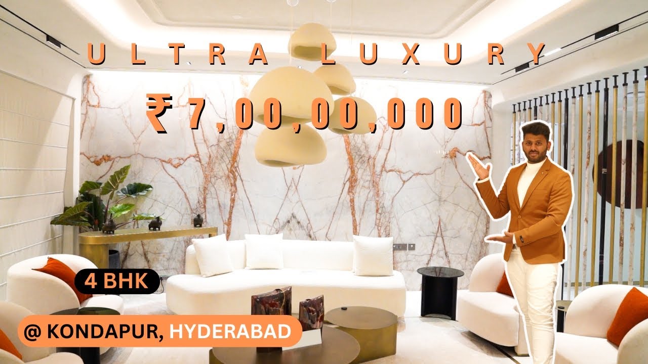 Touring The Most Luxurious 4 BHK Flats In Kondapur Hyderabad | Ultra Luxury 4BHK In Hyderabad India