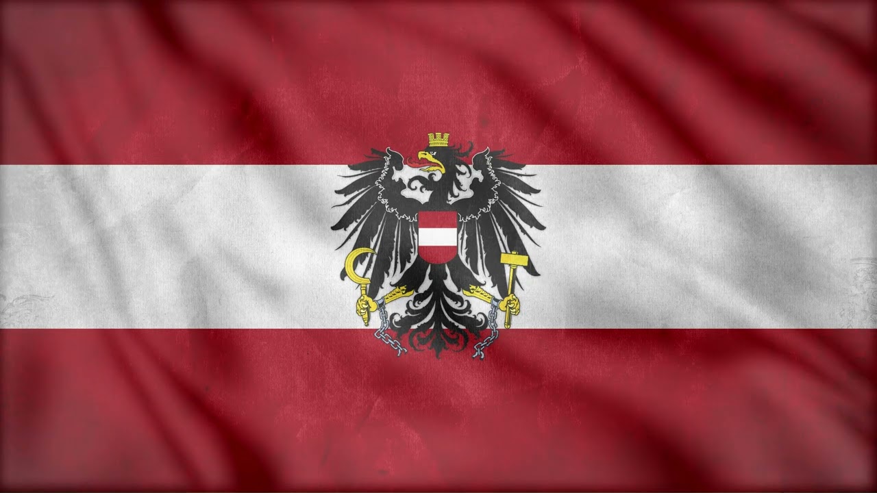 AUSTRIA FLAG WAVING WITH ANTHEM RELAXING VIDEOS