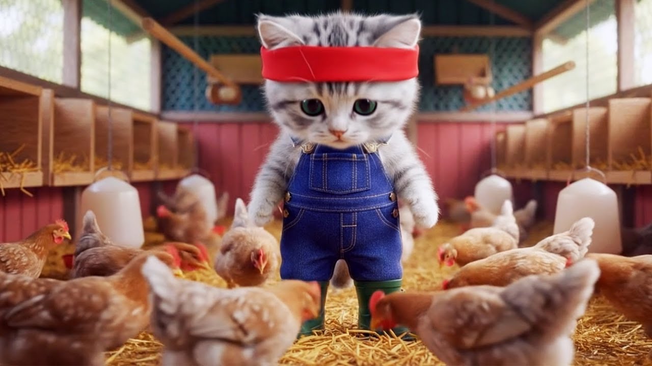 コケコッコー!!新人アルバイトはニワトリのお世話係!!ねこの一日に密着🐱🐔