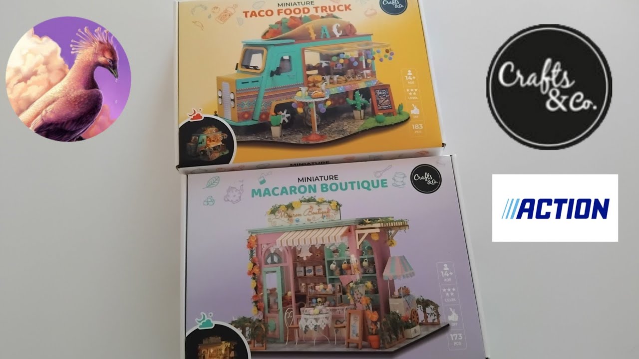 DIY: Haul Unboxing Action nouvelles miniatures Crafts & Co chez Action