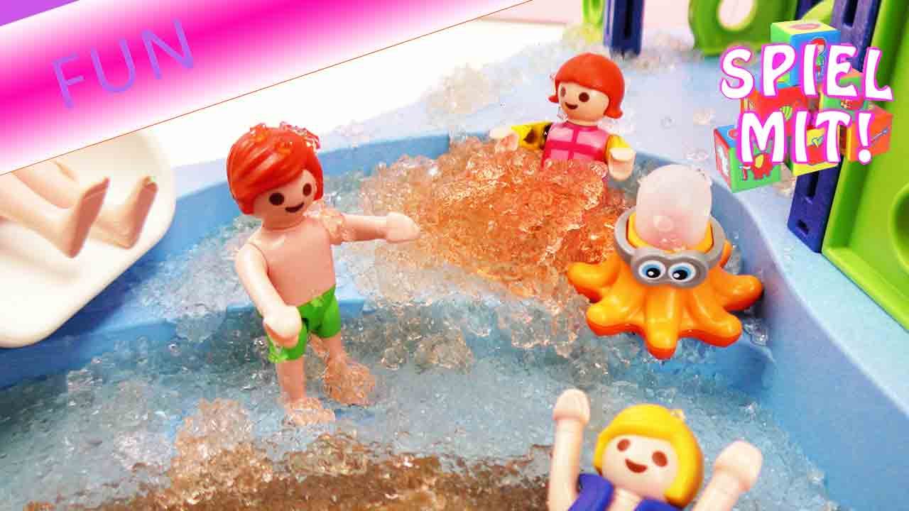 Playmobil Story Deutsch - Playmobil Kita Ausflug in den Schleim- und Aquapark