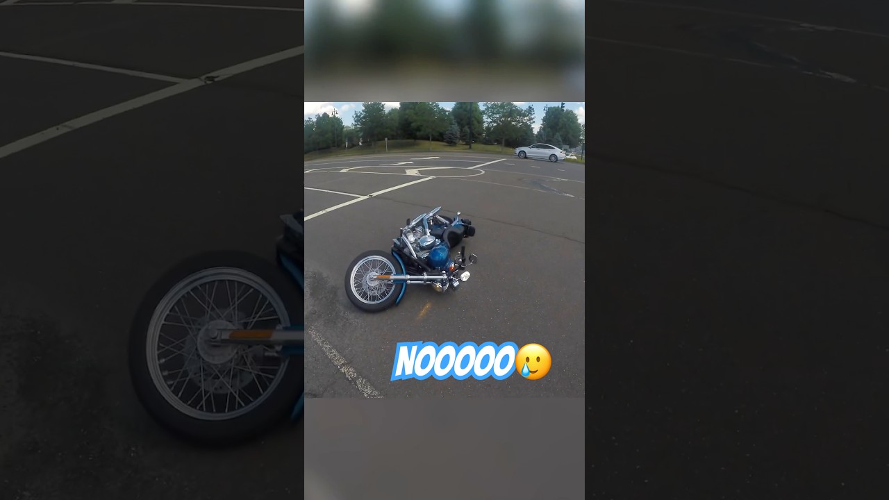 Biker gets clipped by a bad driver and a corvette chases him down 😱 