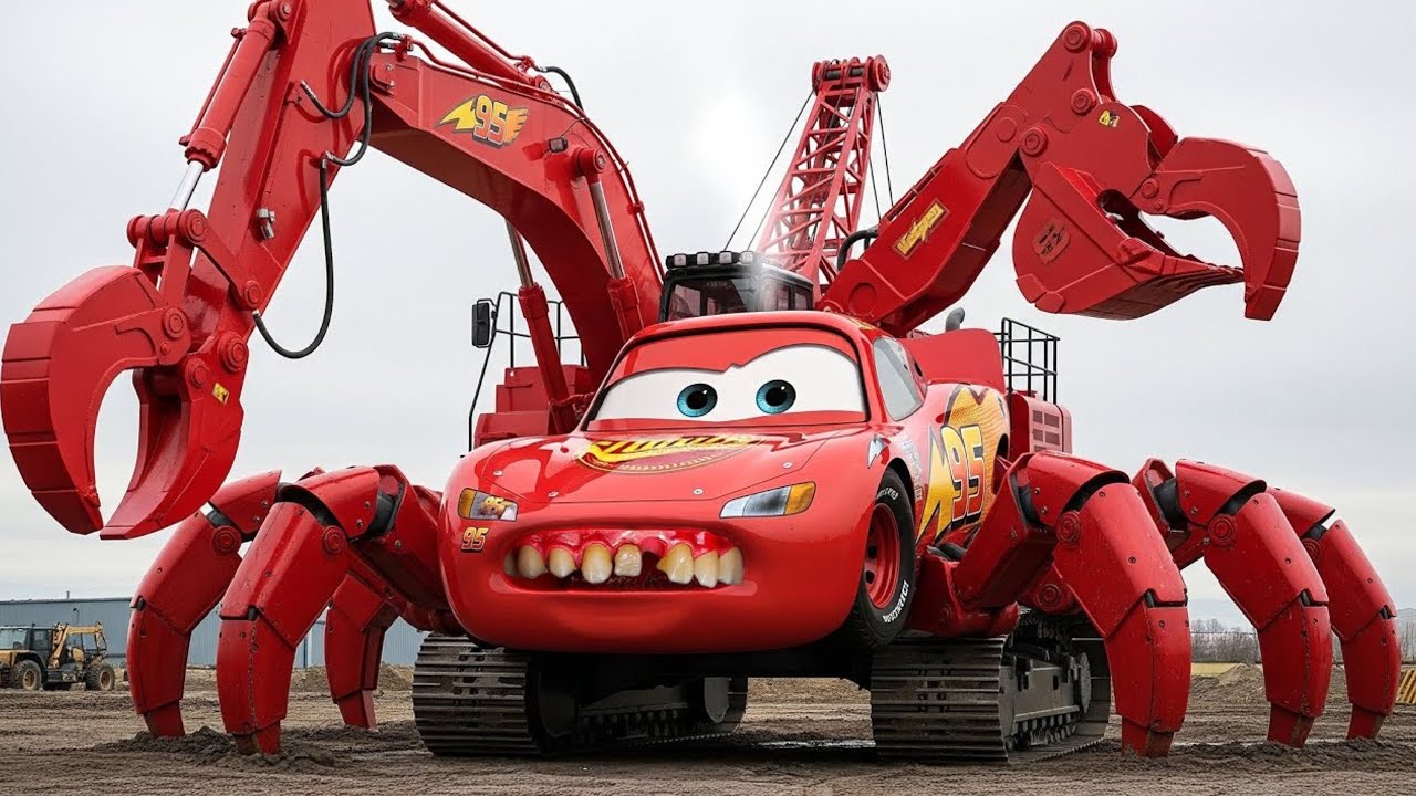 Excavator Crab McQueen: Friendship Turns Anyone Into a Hero | McQueen Transformation