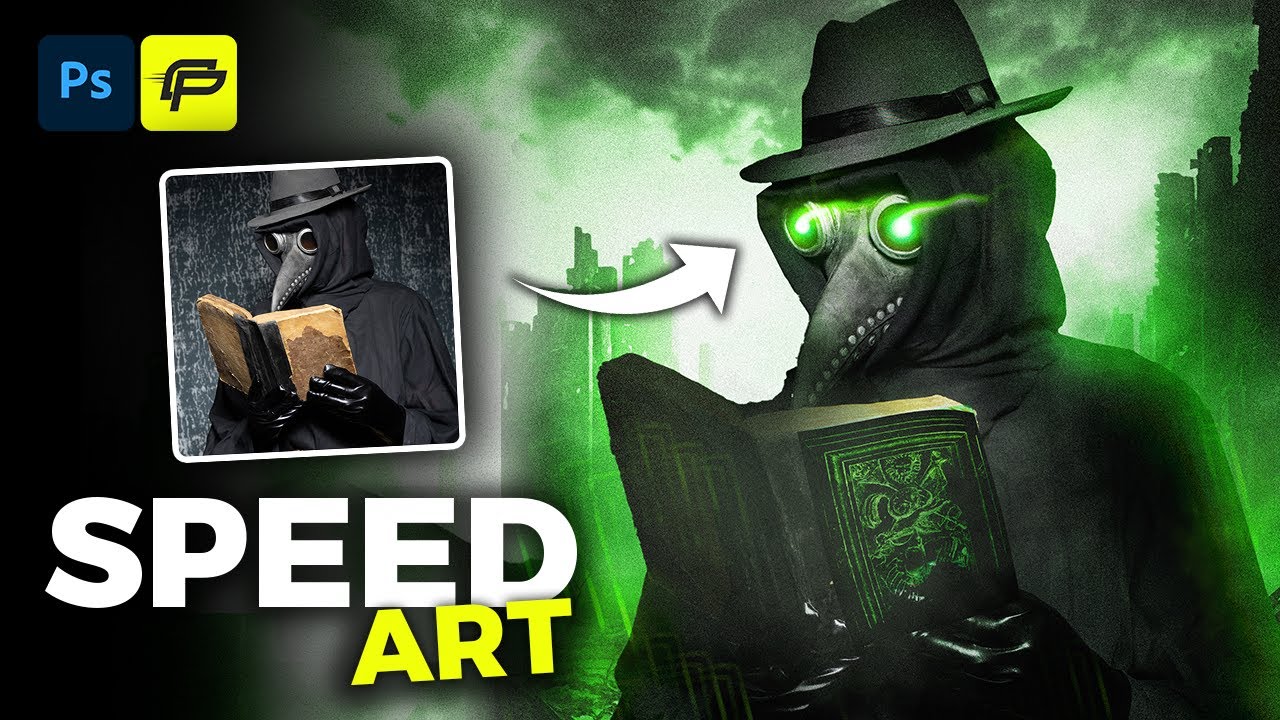 Photo Manipulation Speed Art: Post-Apocalyptic World with Doc Plague | Photoshop | FREE PSD