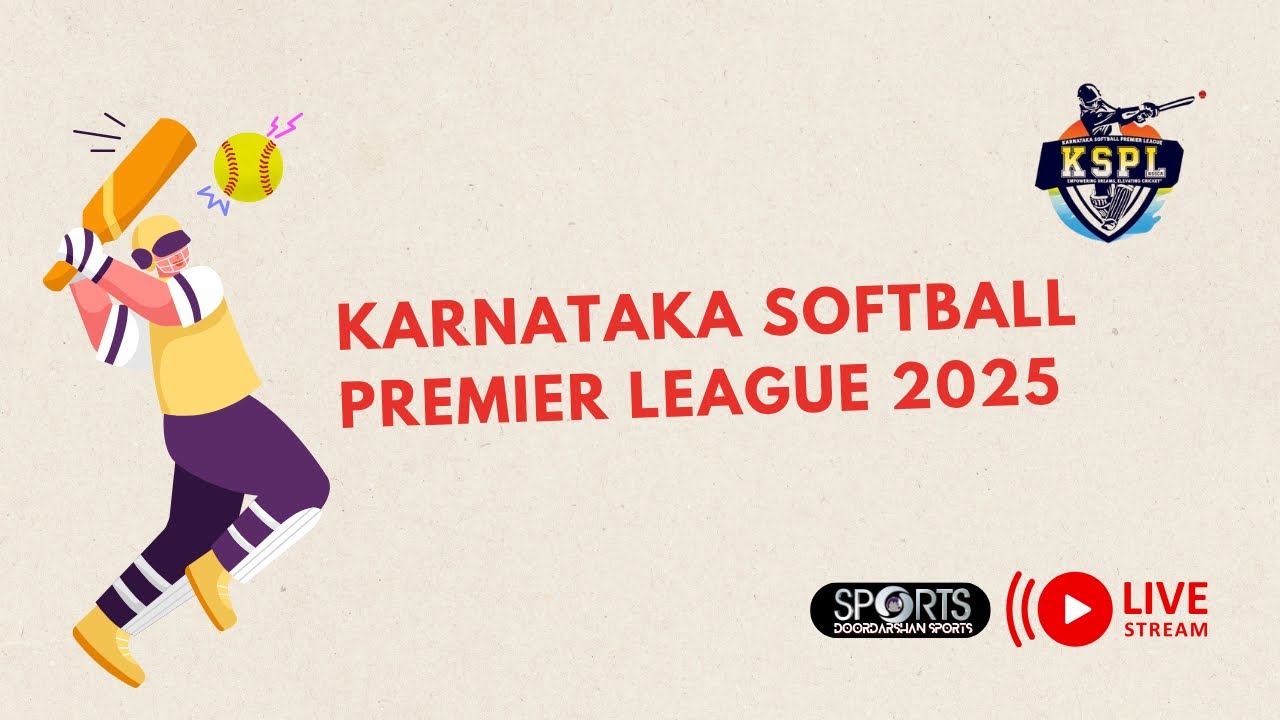 LIVE - Semi Final - Karnataka Softball Premier League (KSPL) 2025 | Doordarshan Sports
