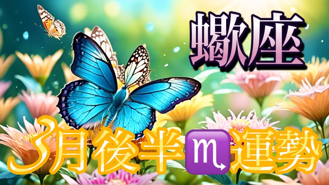 【蠍座】3月後半の運勢❤️大好転！！こりゃ、すごい😳運命の劇的！！ビフォーアフター❤️‍🔥ドラマチック❤️‍🔥ハッピーサプライズ🎁マンスリー　2026年　タロット占い