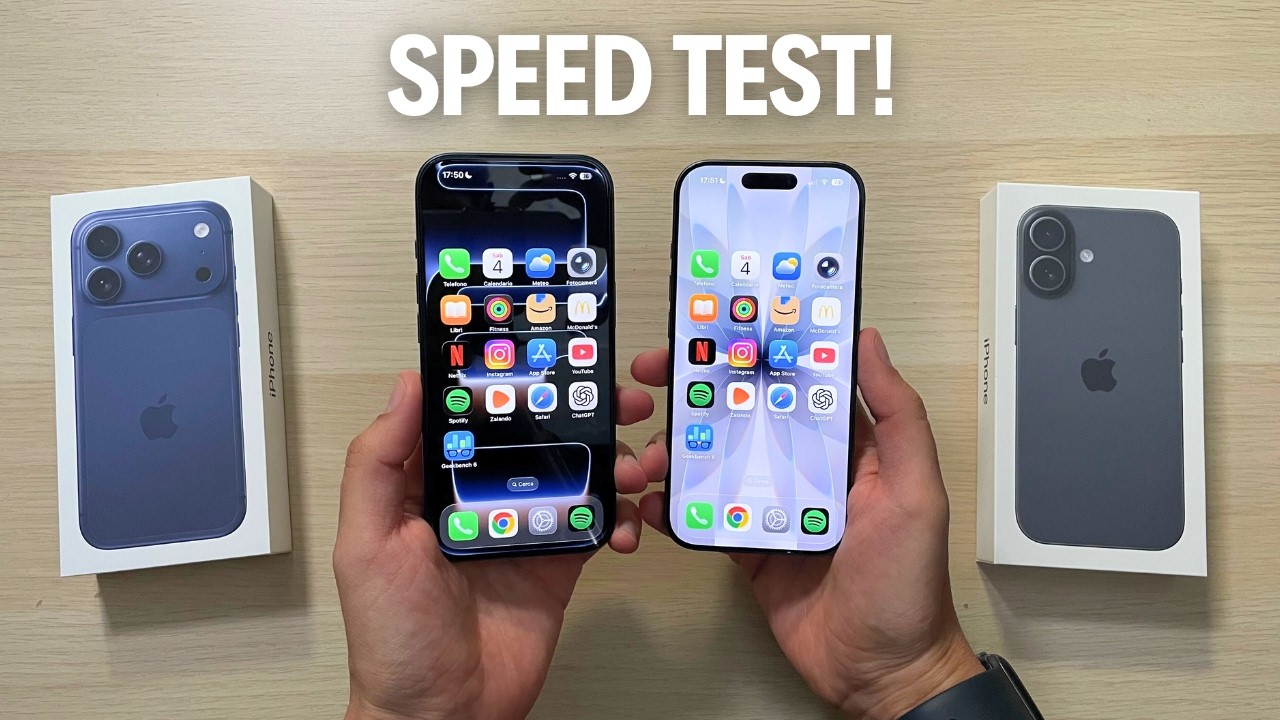 iPhone 17 Pro vs iPhone 17 - Animations, Speed, RAM Test!