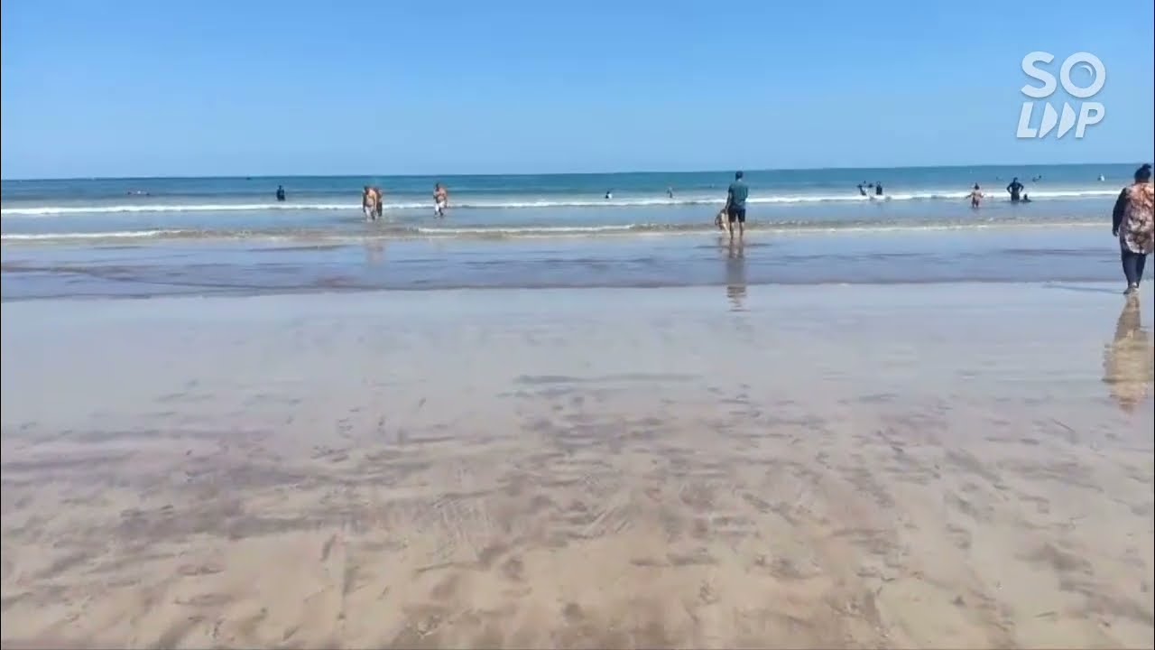البحر هربان في مدينة الجديدة الرمال الذهبية والمياه الصافية والأمواج الهادئة ❤