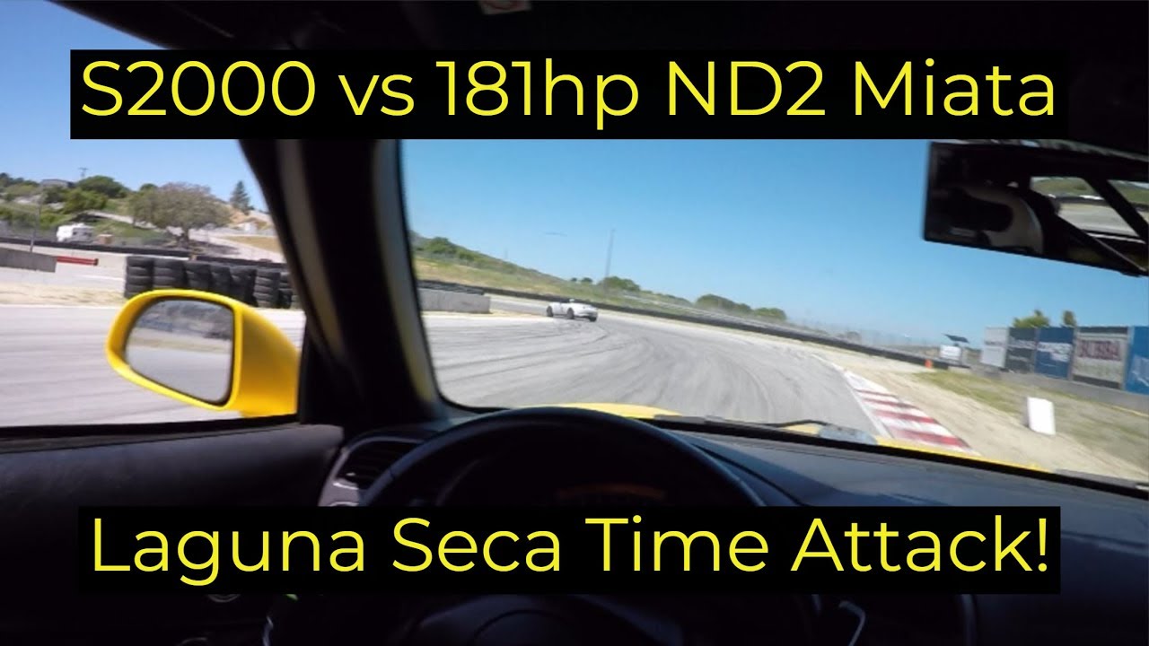 S2000 vs ND2 Miata at Laguna Seca - Does VTEC Still Win?