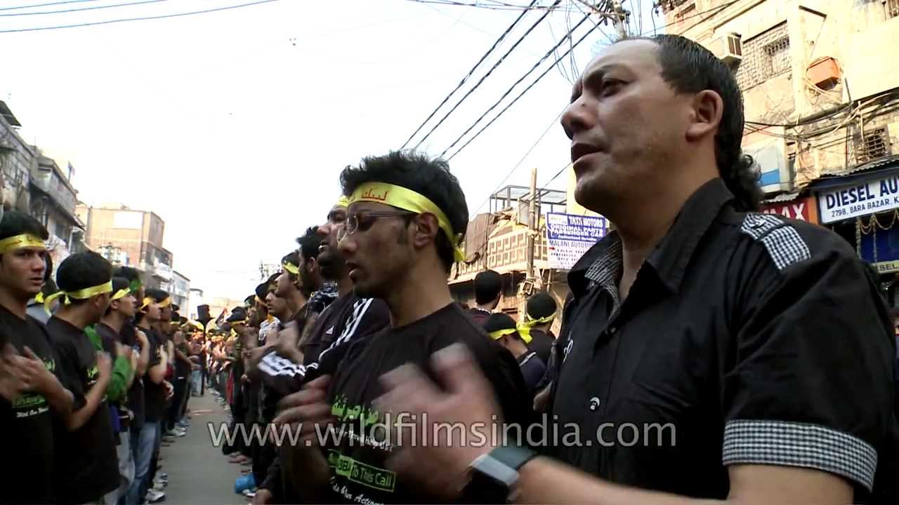 Shia muslims of Kargil participate at Muharram procession