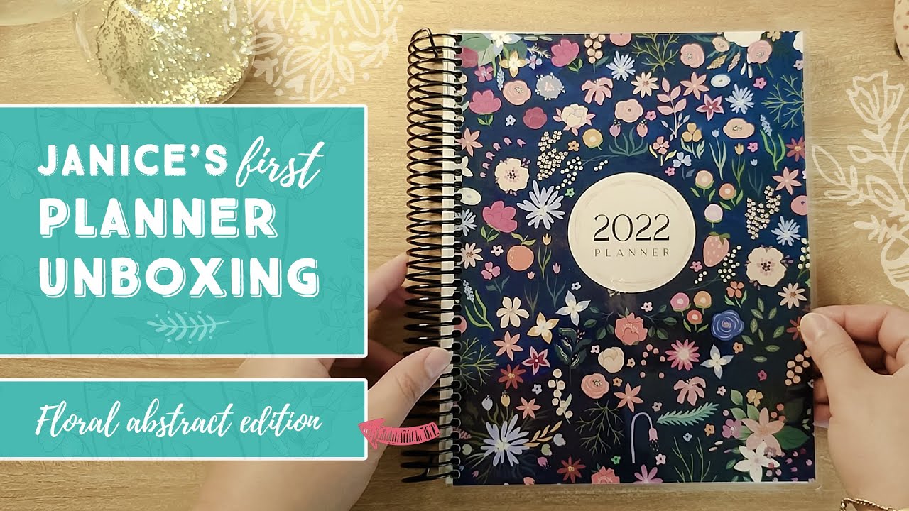 Janice's First Planner Unboxing | Floral Abstract Edition: 2022 Planner | Planner Galore