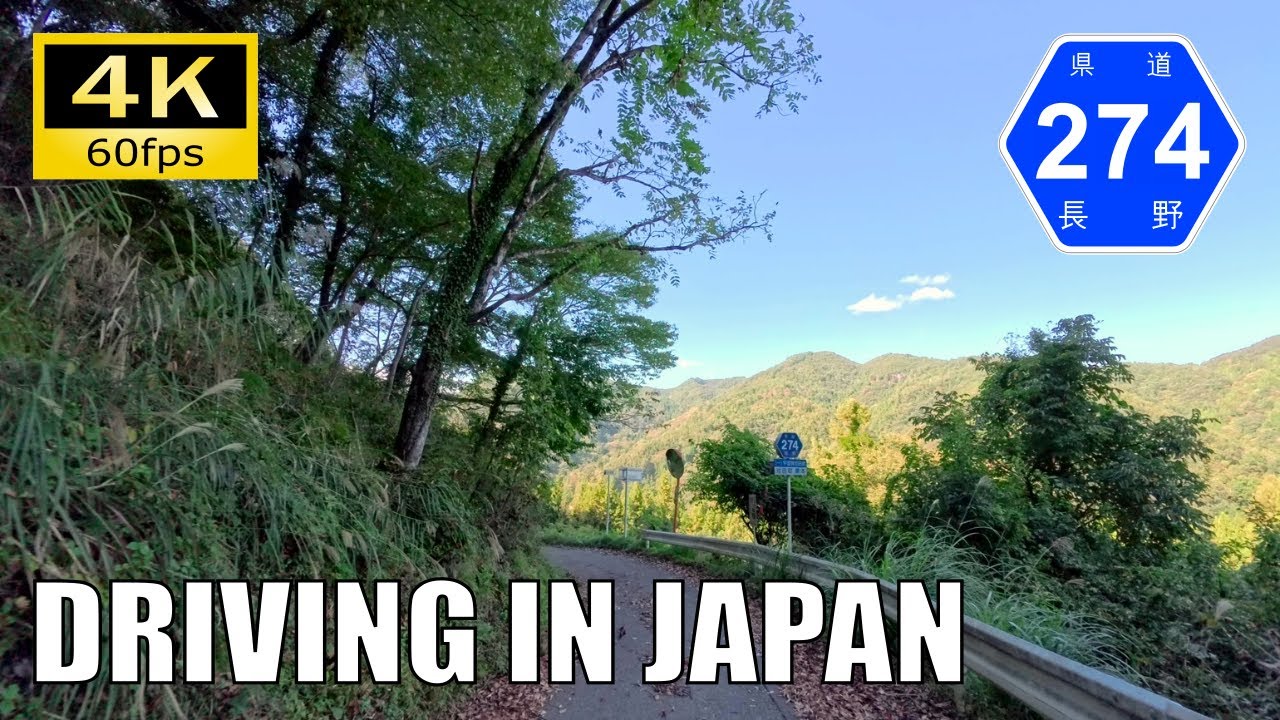 【Driving in Japan】Nagano Prefectural Route 450/274 : Matsukawa - Ikusaka [Insta 360 Ace Pro 2 4K60P]