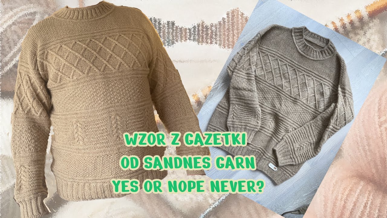 Czy wrócę jeszcze do wzoru z gazetki? Przemyślenia na temat #guernsey Sweater men