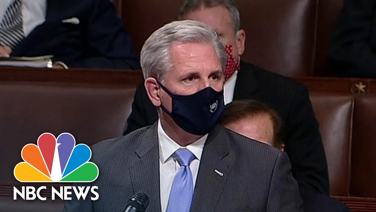 Rep. Kevin McCarthy Condemns &lsquo;Mob&rsquo; Violence After Protesters Storm Capitol | NBC News