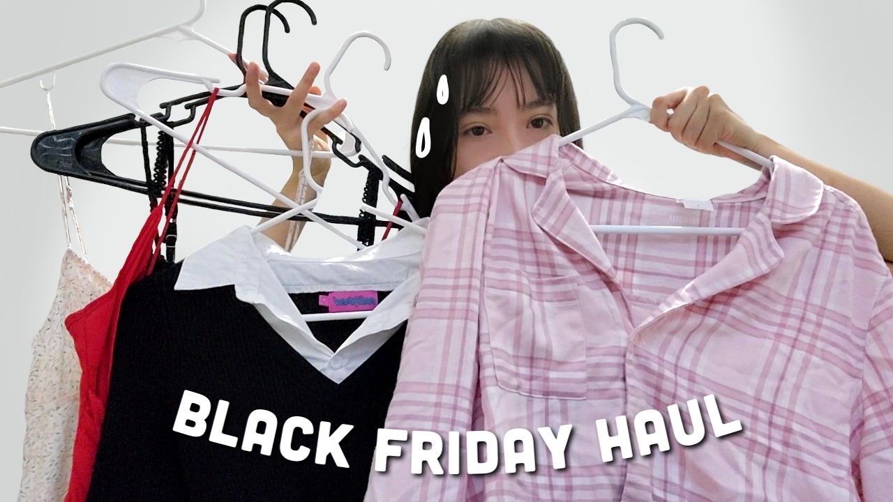 HUGE TRY-ON BLACK FRIDAY HAUL || Edikted, Princess Polly, Hollister, Makeup & More