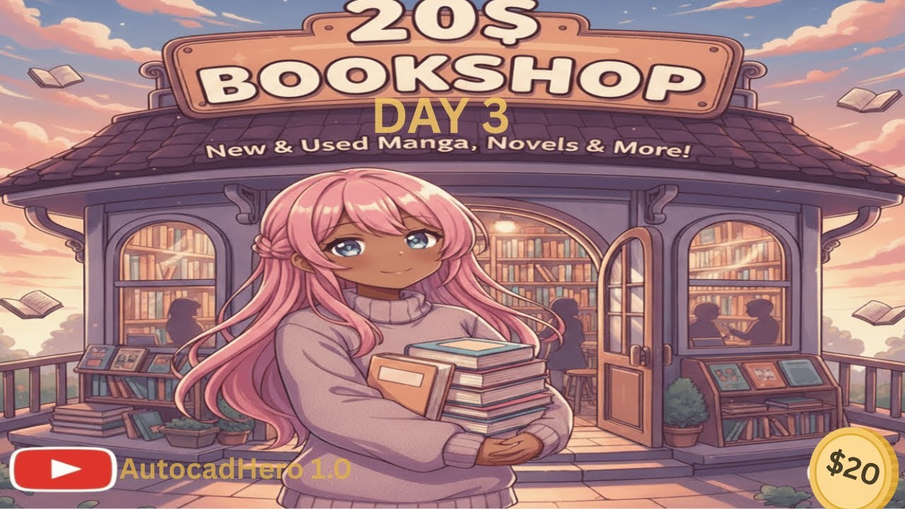 The $20 Bookshop Experiment: Bankruptcy or Bank? DAY 3 #bookshopsimulator #simulator