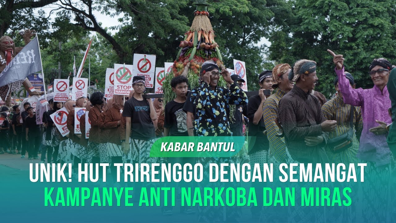 Kalurahan Trirenggo Gelar Kirab Budaya dengan Semangat Kampanye Anti Narkoba & Miras | Kabar Bantul