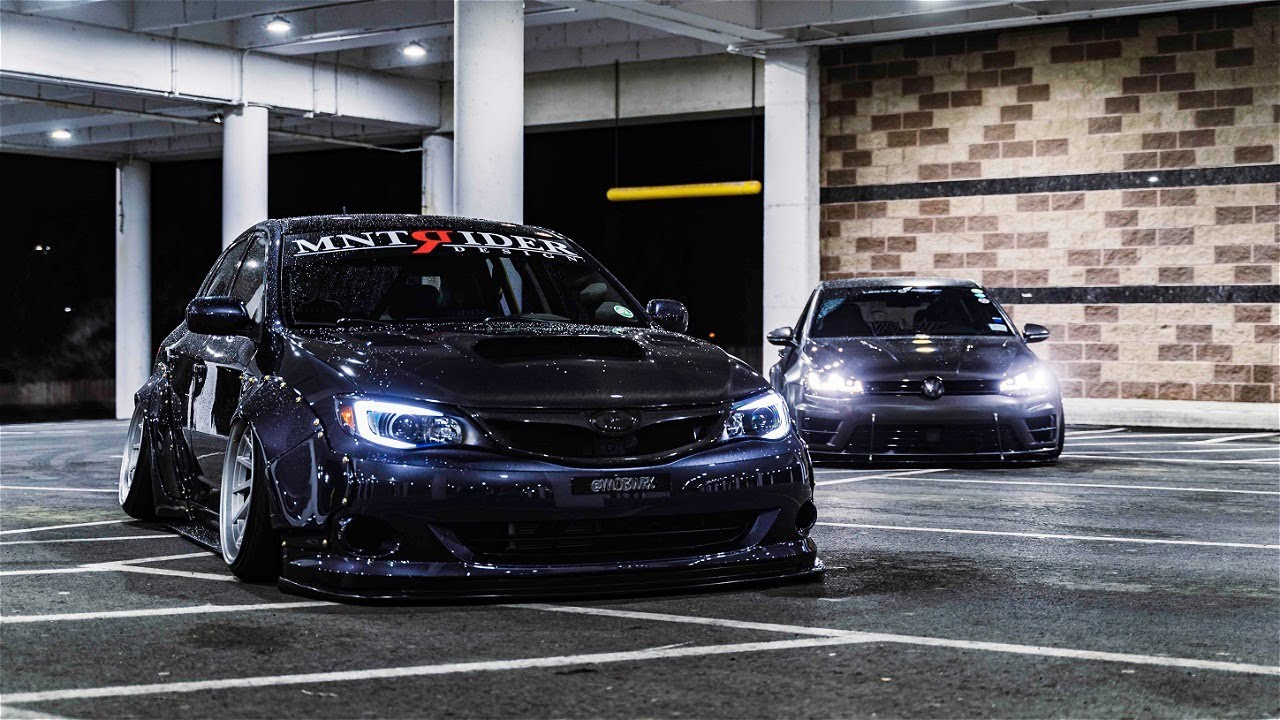 Kyle's Bagged WRX & Chris's Bagged Golf R || 4K