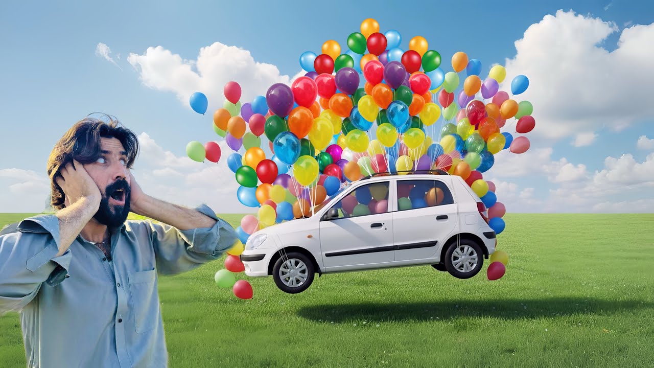 We Wrapped our Car in Balloons and Actually Drove it 🎈🚗