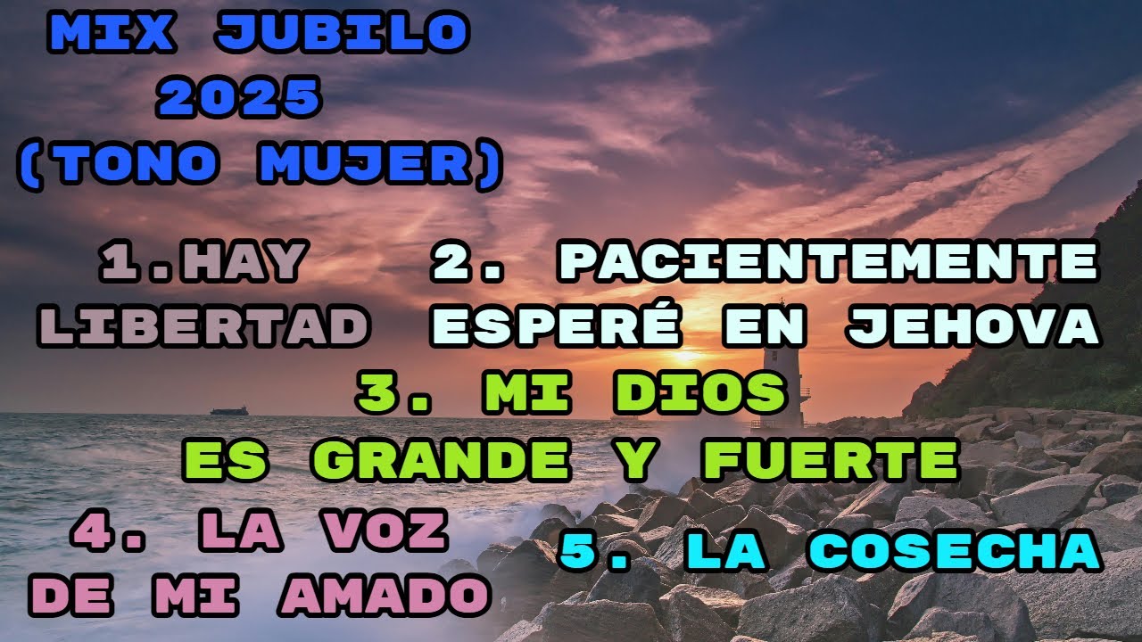 MIX JUBILOS 2025 (TONO MUJER) (COMPLETO) (LETRAS)